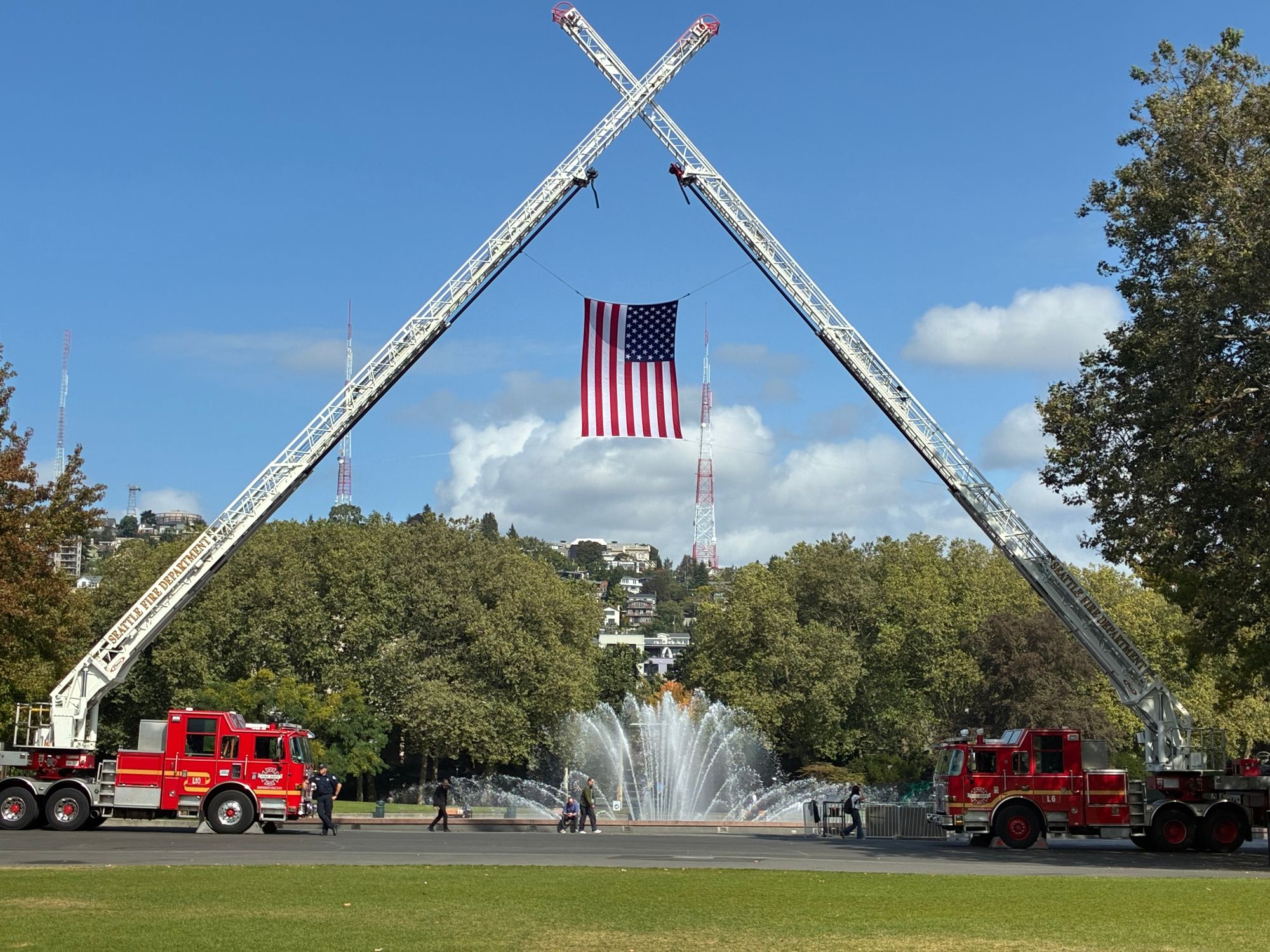 Seattle Marks 25 Years Since September 11 at Seattle Center Memorial